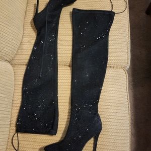 Sparkling THIGH High Boots